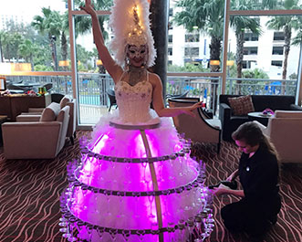 LED Champagne Dress